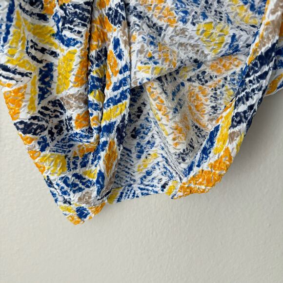 Vintage Ruby Road Womens Yellow Blouse 3/4 Sleeve Abstract Stretch Size Small - Picture 6 of 10